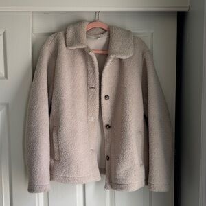 Uniqlo Beige Fleece Jacket